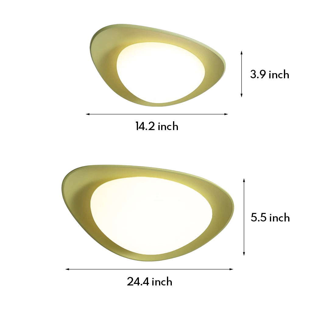 Pebble Full Spectrum LED Flush Mount Ceiling Light in Nordic Style