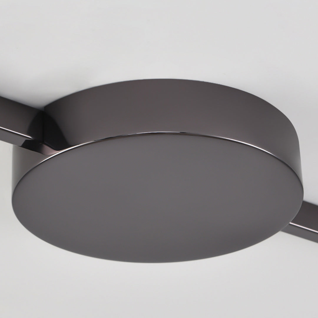 Aura Linear LED Pendant Light in Smoke Gray Glass for Kitchen Island