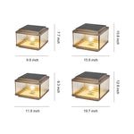All-Copper Pillar Cap Light with Solar & Hardwired Options