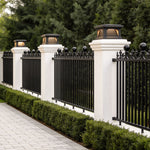 Modern Outdoor Pillar Light for Villa Gate Post – Stainless Steel LED