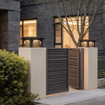 Modern Outdoor Pillar Light for Villa Gate Post – Stainless Steel LED