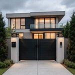 Modern Outdoor Pillar Light for Villa Gate Post – Stainless Steel LED