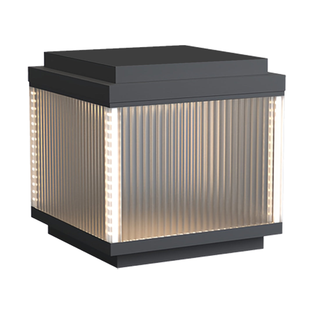 Minimalist Pillar Light for Courtyard, Waterproof Stainless Steel Post Lamp