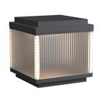 Minimalist Pillar Light for Courtyard, Waterproof Stainless Steel Post Lamp