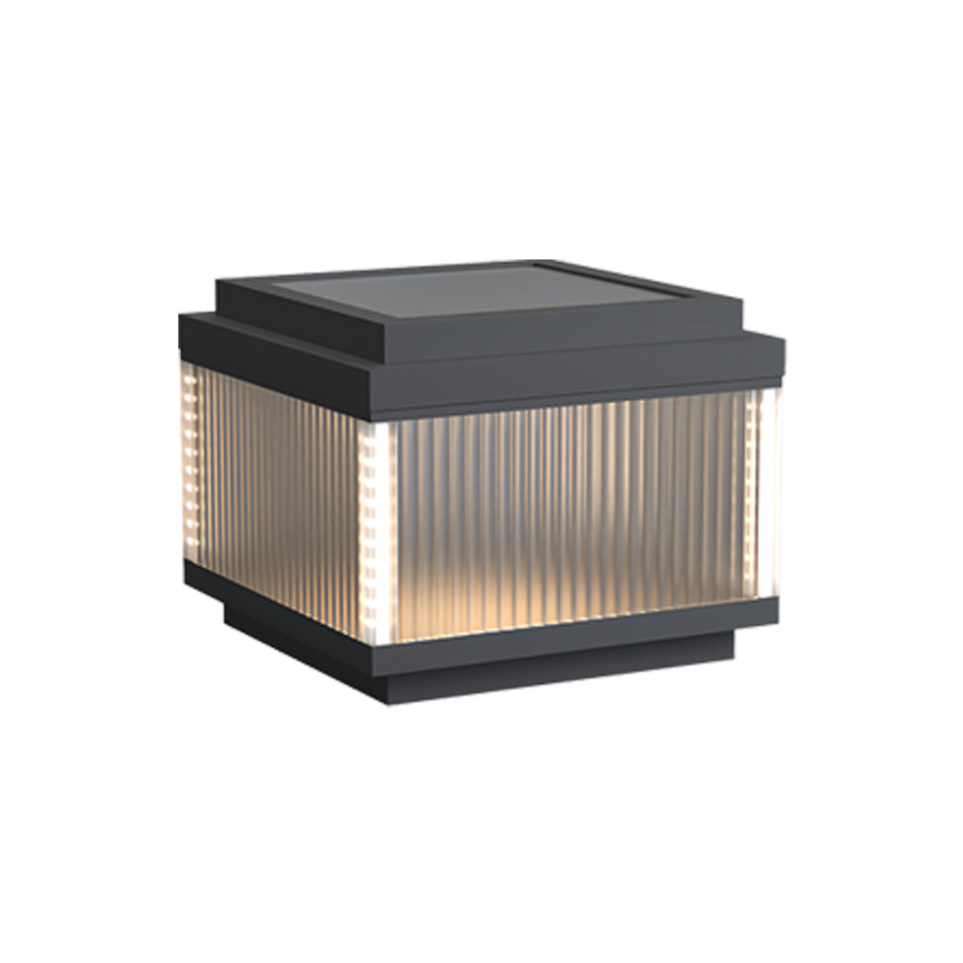 Minimalist Pillar Light for Courtyard, Waterproof Stainless Steel Post Lamp
