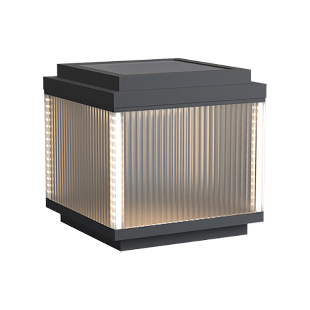 Minimalist Pillar Light for Courtyard, Waterproof Stainless Steel Post Lamp