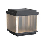 Minimalist Pillar Light for Courtyard, Waterproof Stainless Steel Post Lamp