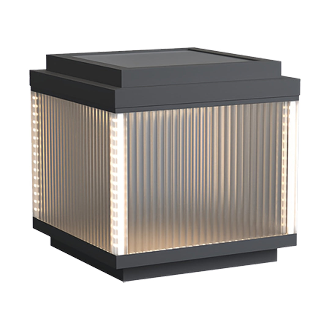 Minimalist Pillar Light for Courtyard, Waterproof Stainless Steel Post Lamp
