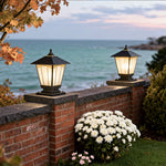 Solid Copper Pillar Light for Outdoor Fence Post – IP55 Waterproof