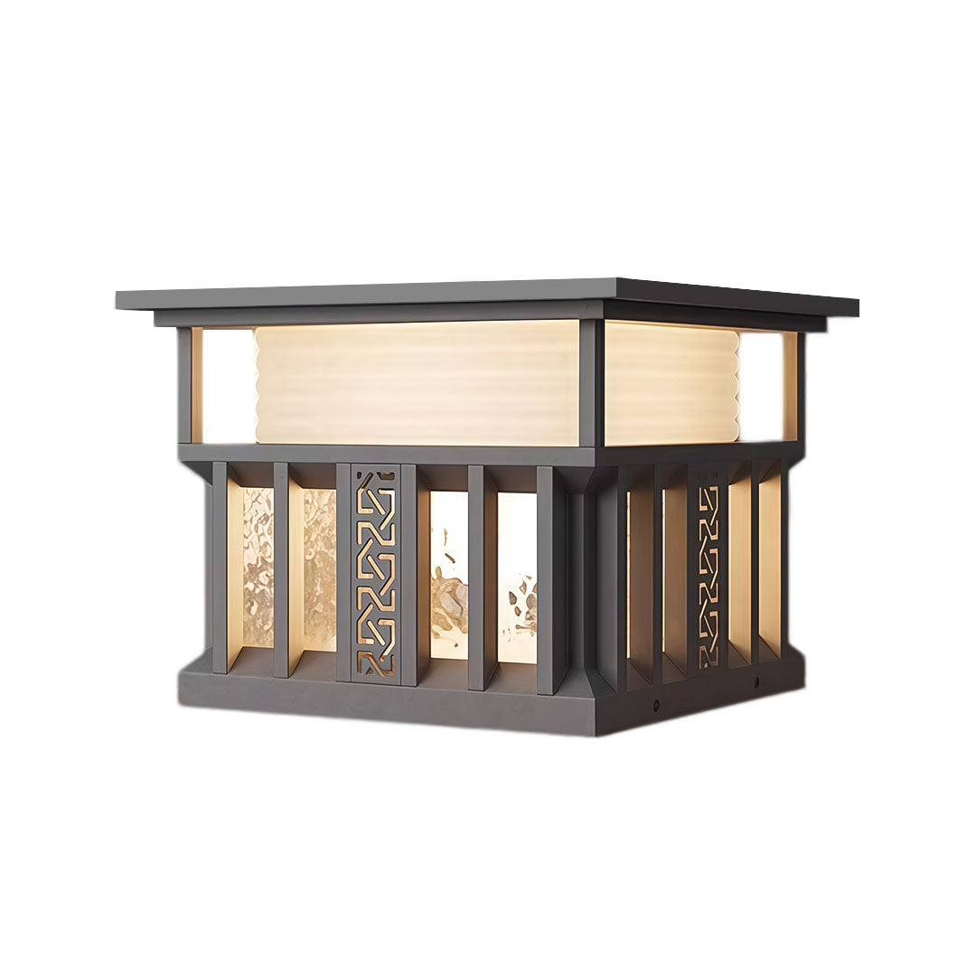 Modern Stainless Steel Outdoor Pillar Lights for Gateposts and Courtyards