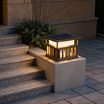 Modern Stainless Steel Outdoor Pillar Lights for Gateposts and Courtyards