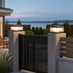 Modern Outdoor Solar Pillar Lights for Villa Gates and Gardens