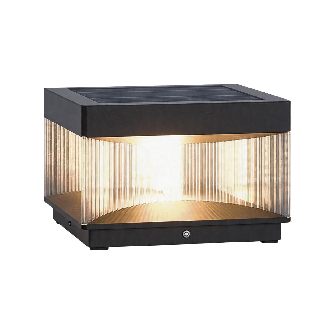 Modern Outdoor Solar Pillar Lights for Villa Gates and Gardens