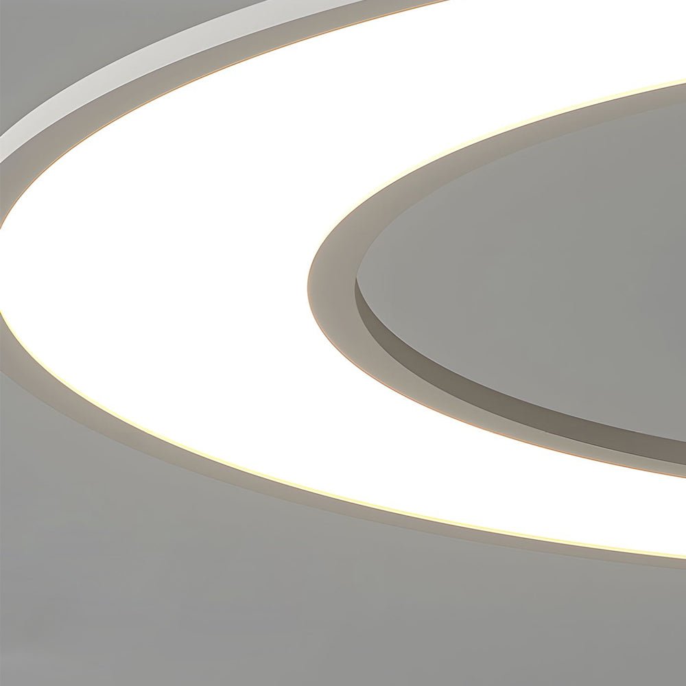 Orbital Ring LED Pendant Light in Matte Black or White