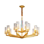 American Luxury Candle Chandelier in Brass, Chrome, or Black