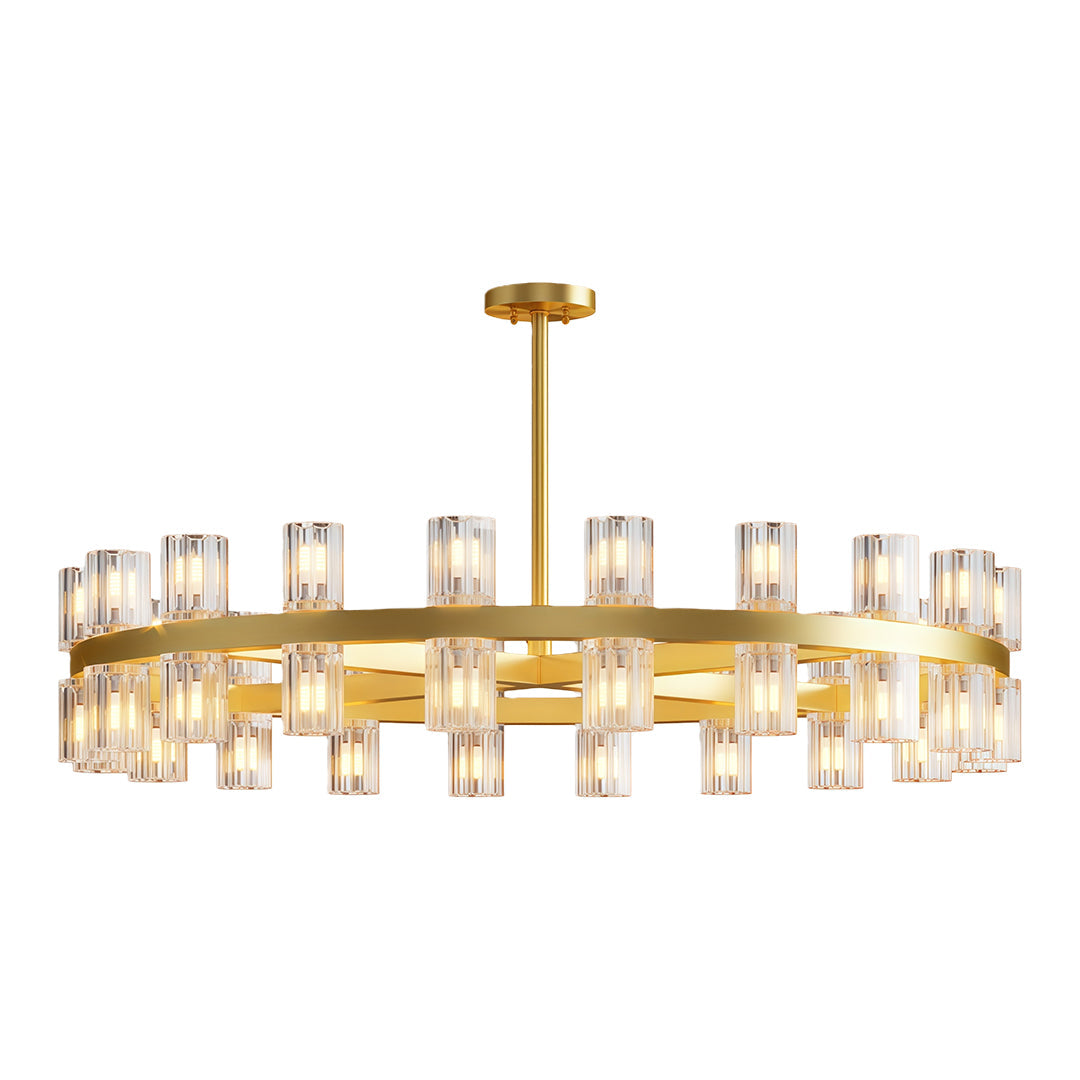 American Copper Crystal Chandelier, Modern Luxury Ceiling Light