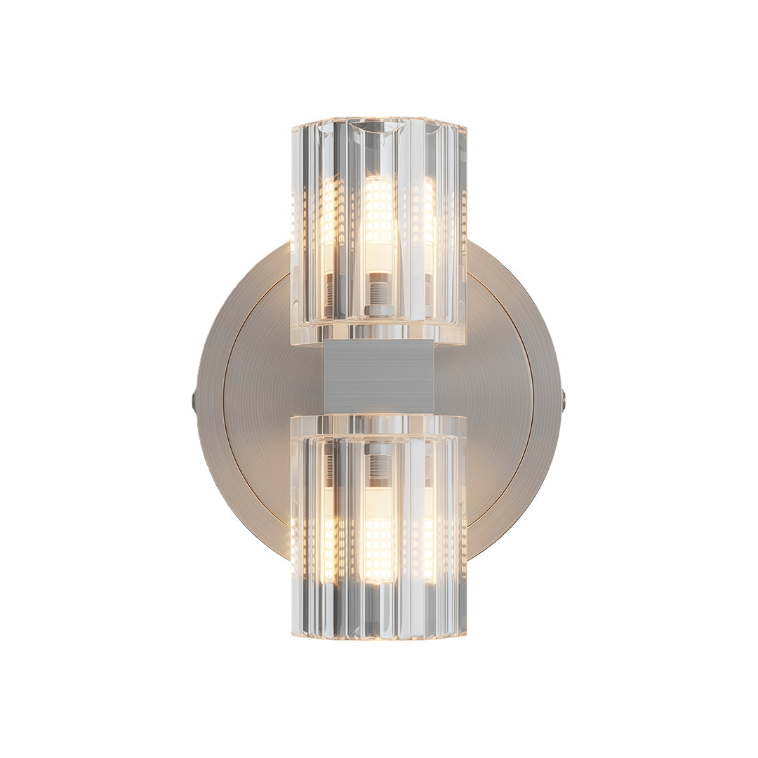 Aurelia Crystal Wall Sconce in Copper, Nickel, or Black – Modern Luxury Lighting