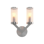 Aurelia Double Glass Wall Sconce in Pure Copper