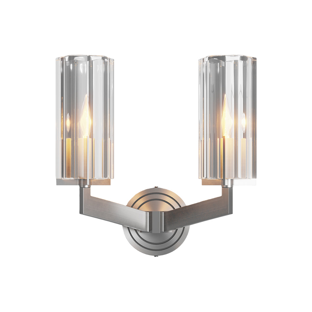 Minimalist Copper Wall Sconce with Glass Shade for Modern Interiors