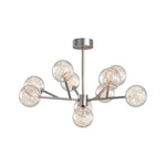 Celestial Glass Globe Chandelier – Modern Molecular LED Pendant for Dining and Living Spaces