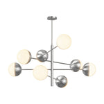 Solid Copper Globe Chandelier with Clear Glass Shades for Modern Interiors