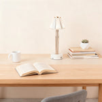 Classic Touch Table Lamp with USB Charging, Iron & Acrylic