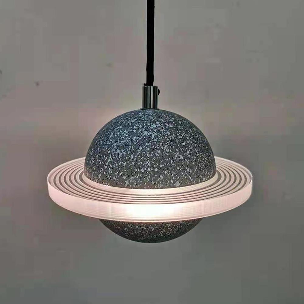 Saturn LED Pendant Light – Modern Acrylic Ceiling Lamp for Dining & Kitchen