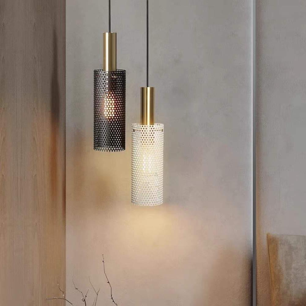 Modern Cylinder LED Pendant Light with Adjustable Cord for Dining and Bedroom