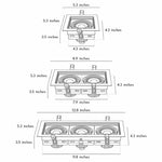 Recessed LED Spotlight with Anti-Glare Trim, Modern Architectural Downlight
