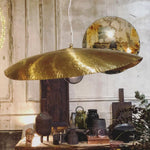 Hammered Brass Suspension Llight