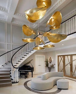 Hammered Brass Suspension Llight