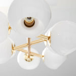 Staggered Glass Chandelier