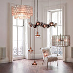 Staggered Glass Chandelier