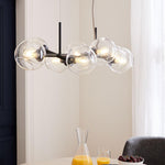 Staggered Glass Chandelier