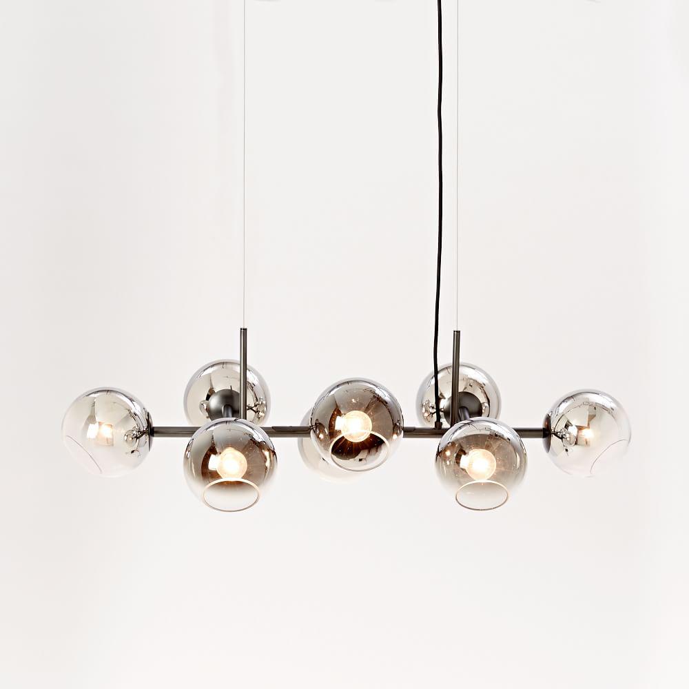 Staggered Glass Chandelier