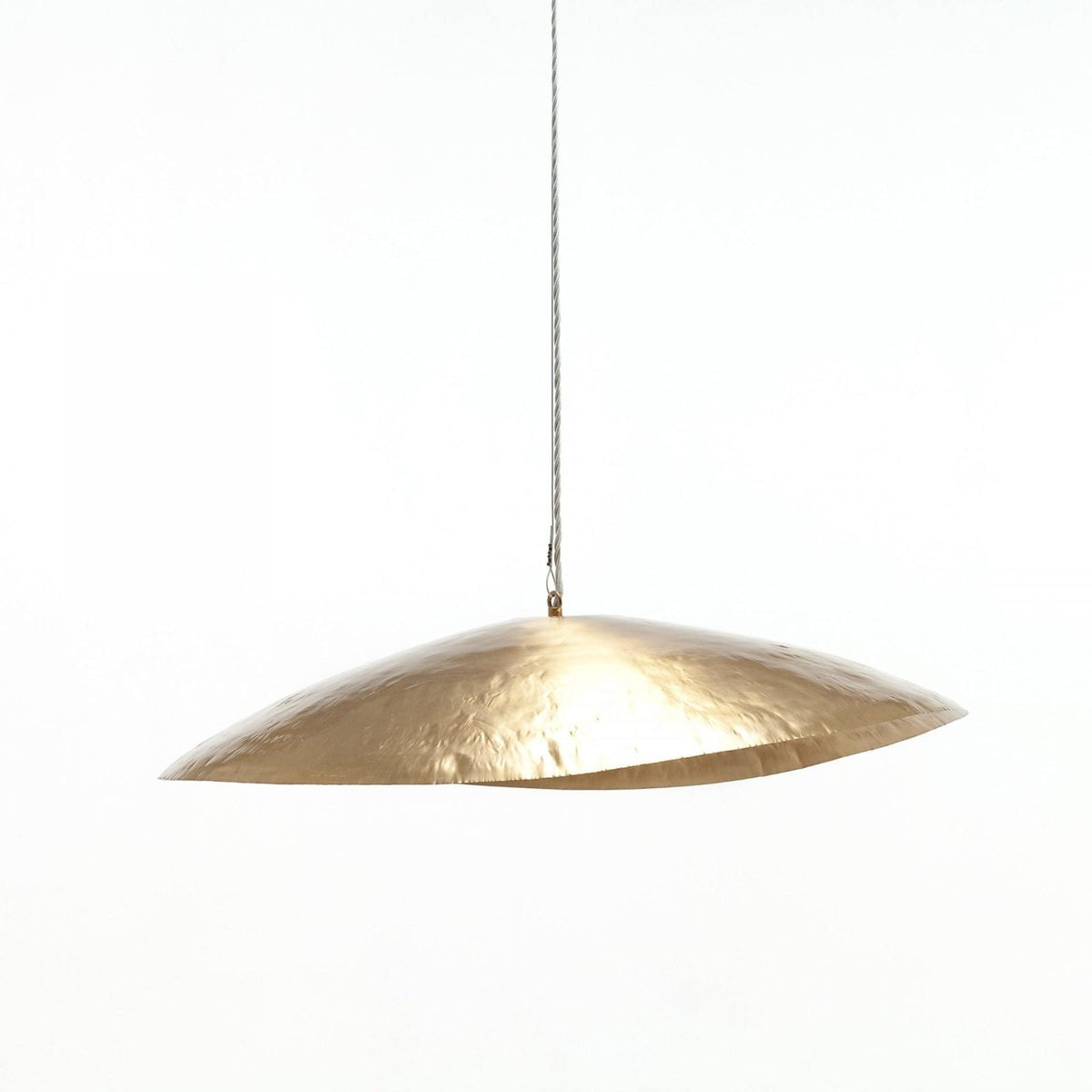 Hammered Brass Suspension Llight