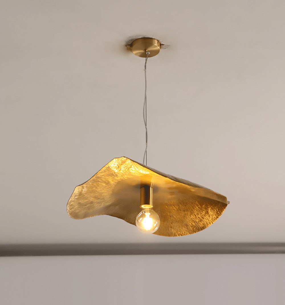 Hammered Brass Suspension Llight