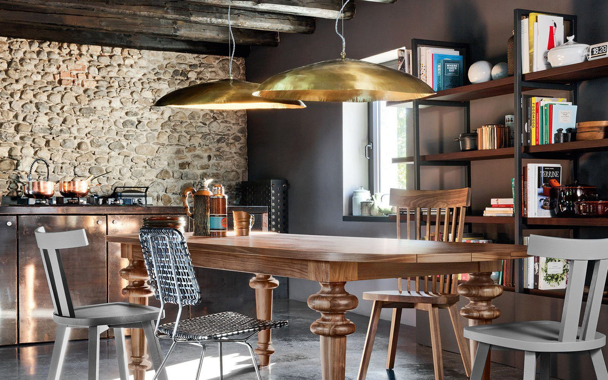 Hammered Brass Suspension Llight