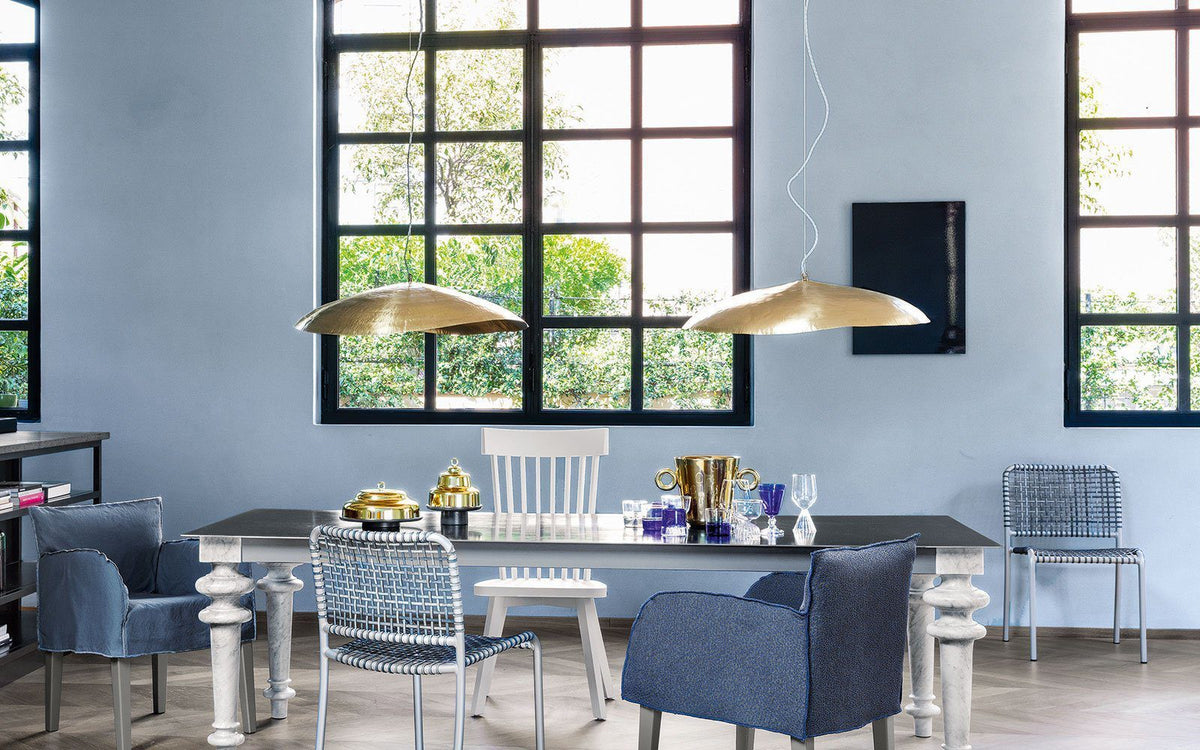 Hammered Brass Suspension Llight