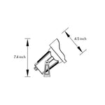 Minimalist Waterproof LED Spotlight for Outdoor Architectural Facades