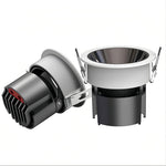 Recessed LED Ceiling Spotlights with Anti-Glare Optics for Modern Interiors