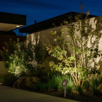 Minimalist LED Outdoor Spotlight with Ground Spike, Warm White 3000K