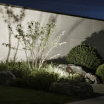 Minimalist LED Outdoor Spotlight with Ground Spike, Warm White 3000K