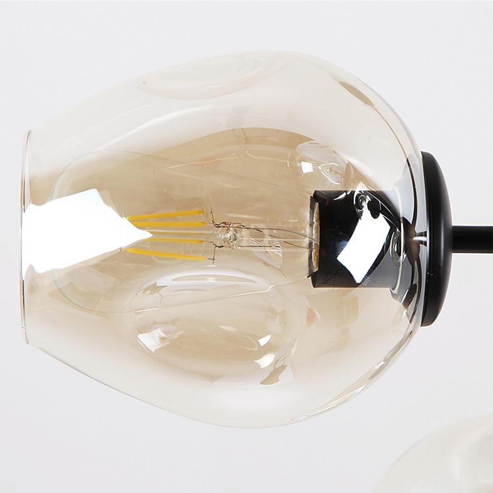 Aurelia Glass Globe Sputnik Chandelier – Nordic LED Ceiling Light