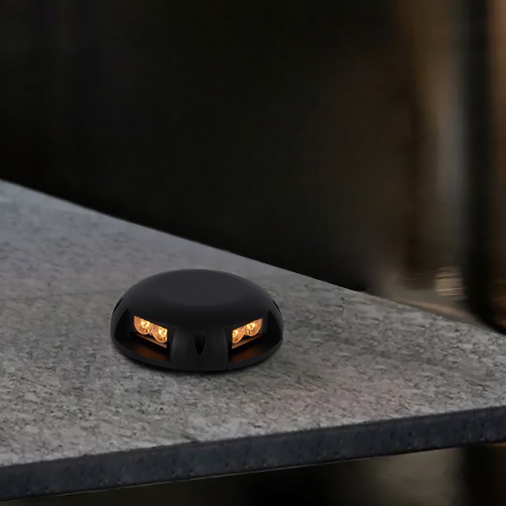 Modern Round Led Surface Flush Mounted Step Light Landscape Waterproof Decking Lights