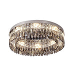 Lumière Cristal LED Ceiling Light – French Crystal Flush Mount in Polished Chrome