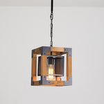 Rustic Industrial Linear Chandelier For Dining Rooms Farmhouse Rectangular Square Light Fixture