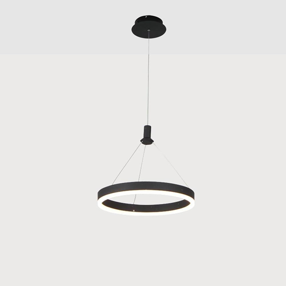 Corona 12 16 24 Wide Circle Led Ringed Glow Modern Chandeliers Hanging Ring Pendant Light