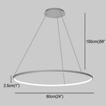 Starto 24 Acrylic Big Ring Opal Shade Single Pendant Light