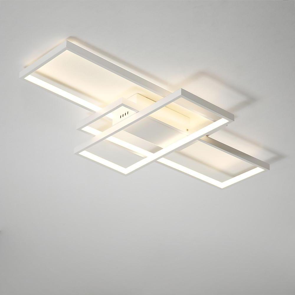 Abstract Rectangles LED Flush Mount Ceiling Light in Modern Minimalist Style